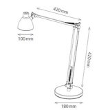 Lampe de bureau à LED Valencia, noir