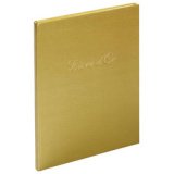 Livre d'or Balacron avec titre 100 pages blanches - 27x22 cm vertical