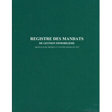 Registre des mandats de gestion immobilière, 200 pages