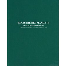 Register 'Mandats de gestion immobilière', 200 pagina's, Franstalig