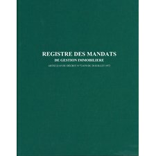 Registre des mandats de gestion immobilière, 200 pages
