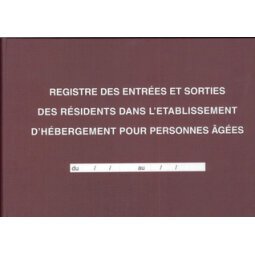 Register 'Entrées et sorties des résidents dans l'EHPA', Franstalig