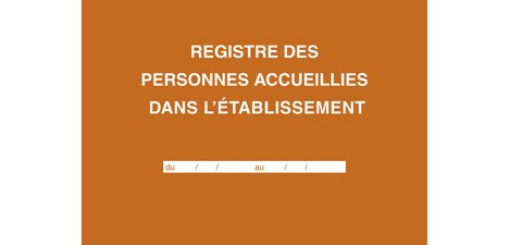 Register of persons admitted to the establishment