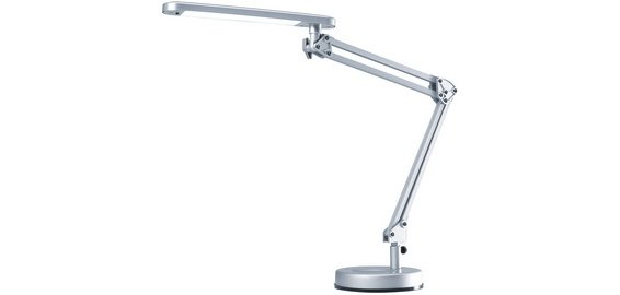 Lampe de bureau Hansa LED 4 Stars gris argenté