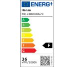 Plafonnier à LED 40-124, gris clair