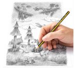 Crayon graphite Noris, degré dureté: HB, pot de 72