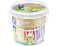 Crayon de couleur Noris junior, seau de 36