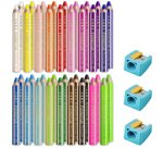 Crayon de couleur Noris junior, seau de 36