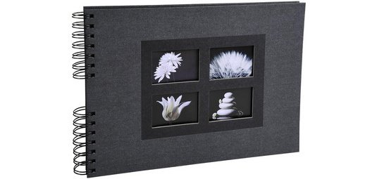 Album photos à spirales 50 pages noires Passion - 32x22 cm
