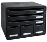 STORE-BOX MINI 7 drawers ECOBlack glossy - Glossy black
