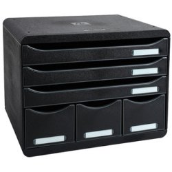 STORE-BOX MINI 7 drawers ECOBlack glossy - Glossy black