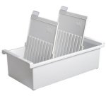 Bac à fiches pour 1.300 cartes, A5 portrait, gris clair