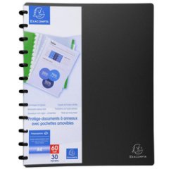 Display Book PP Removable 30 Pkt Black