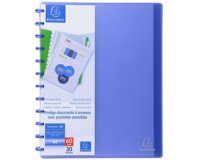 Protège-documents à anneaux et pochettes détachables 60 vues - A4