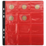 Sachet de 3 recharges numismatiques 30 cases de diamètre 30mm - 24,5x25 cm - Cristal