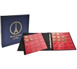 Ringbuch für 100 Souvenir-Münzen, 24,5x25 cm - Marineblau