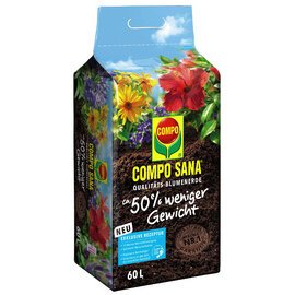 SANA Terreau de rempotage de qualité pour fleurs, 60 l