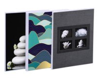 Fantasie Fotoalbum met insteekhoezen - 64 foto 10x15cm - Formaat 17 ,5x23cm - Geass. Designs