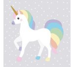 Serviettes à motif 'licorne', 330 x 330 mm