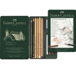 FABER-CASTELL PITT MONOCHROME Set petit, étui de 12 pièces