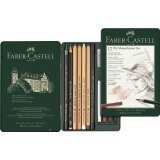 FABER-CASTELL PITT MONOCHROME Set petit, étui de 12 pièces