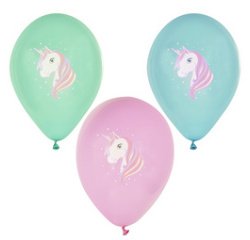 Ballons de baudruche 'licorne', assorti