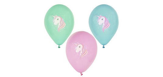Ballon de baudruche 'Licorne', couleurs assorties