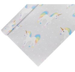 Nappe à motif 'licorne', laqué, en papier