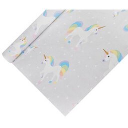 Nappe à motif 'licorne', laqué, en papier