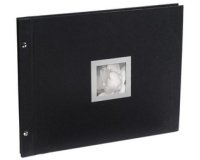 Schraubenalbum Ceremony, 40 Seiten schwarz, 37x29cm - Schwarz