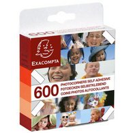 Etuis de 600 coins photos autocollants - Cristal