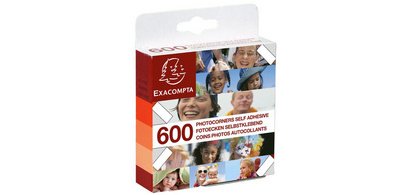 Etuis de 600 coins photos autocollants - Cristal