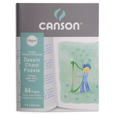 Cahier poésie et chant, 120 g/m2, 170 x 220 mm