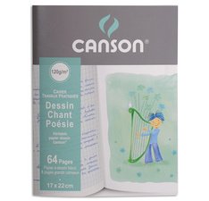 Cahier poésie et chant, 120 g/m2, 170 x 220 mm