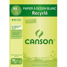 Block of recycled paper, A4, 90 g/m², white