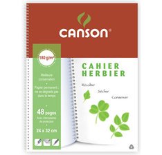Cahier Herbier, 240 x 320 mm, 48 pages