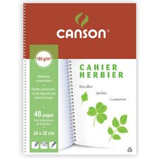 Cahier Herbier, 240 x 320 mm, 48 pages