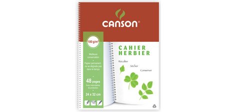 Cahier Herbier, 240 x 320 mm, 48 pages