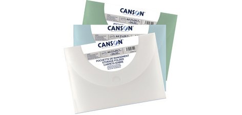 Pochette de rangement à dessin, en PP, 340 x 470 mm