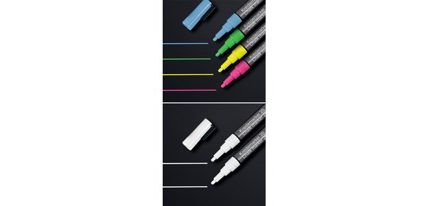 <em>Kreidemarker 20, Rundspitze: 1 - 2 mm, weiß</em>