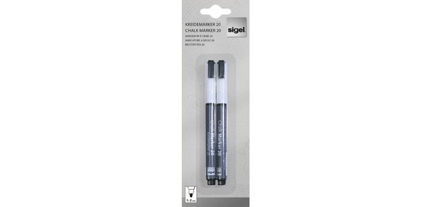 Kreidemarker 20, Rundspitze: 1 - 2 mm, sortiert