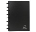 Porte-cartes de visite Exacompta polypropylène 16 x 21 cm noir- 120 cartes