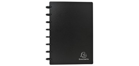 "Exacompta Opaque Business Card Holder, Removable sheets, 16x21cm, 120 cards " - Black