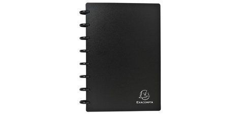 Porte-cartes de visite Exacompta polypropylène 16 x 21 cm noir- 120 cartes