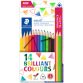 Crayon de couleur triangulaire ergosoft, 12 étui