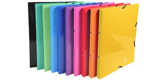 Classeur à élastiques 2 anneaux 15mm Iderama - A4