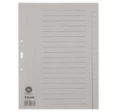 Intercalaires en papier naturel, uni, A4, 20 touches