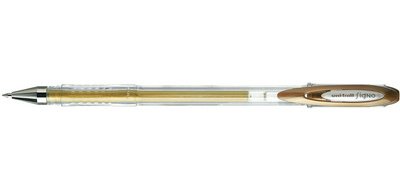 Stylo roller encre gel SIGNO Métal UM120NM, or