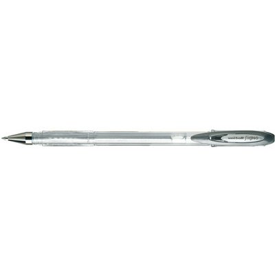 Stylo roller encre gel SIGNO Métal UM120NM, argent