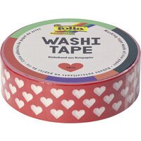 Zelfklevende decoratieve Washi-Tape linten, rode harten